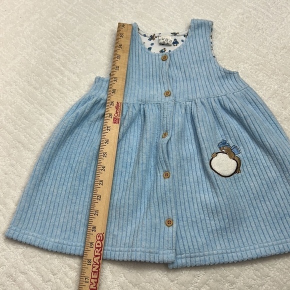 Friend’s baby blue girls toddler ribbed jumper 12-18 months - Picture 4 of 6